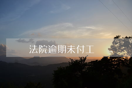 法院逾期未付工資賠償