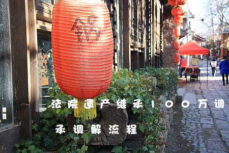 法院遗产继承100万调解费用(法院遗产继承调解流程)