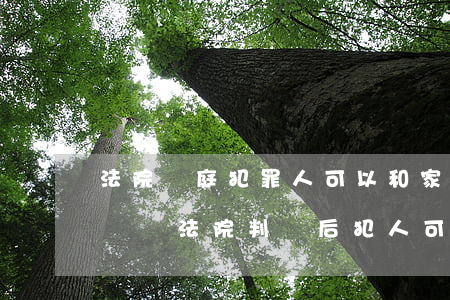 法院開庭犯罪人可以和家屬說(shuō)話嗎(法院判決后犯人可以和家人說(shuō)話嗎)