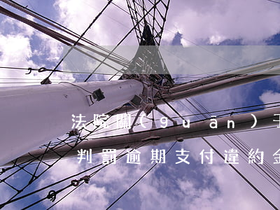 法院關(guān)于違約金和逾期利息的判罰(逾期支付違約金的利息)