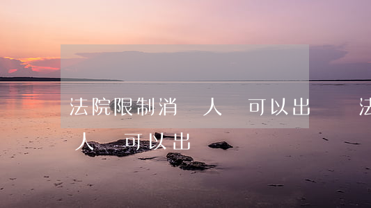 法院限制消費人員可以出國嗎(法院限制消費人員可以出國嗎)