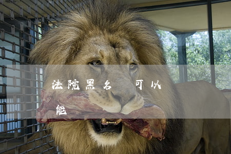 法院黑名單可以開車嗎(駕駛證列入黑名單還能開車嗎)