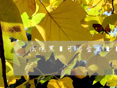 法院黑戶可以坐高鐵嗎(黑戶不能坐高鐵嗎?)