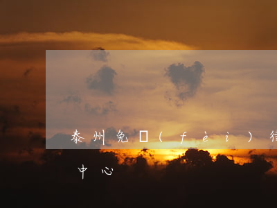泰州免費(fèi)律師援助(泰州法律援助中心)
