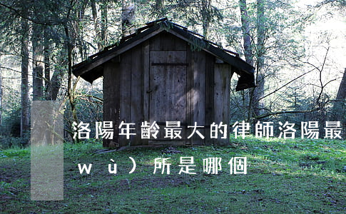 洛陽年齡最大的律師(洛陽最大的律師事務(wù)所是哪個)
