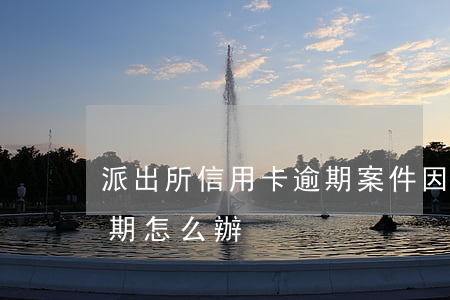 派出所信用卡逾期案件(因刑事案件信用卡逾期怎么辦)