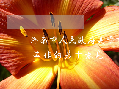 济南市人民政府关于市属国有工业企业破产工作的若干意见