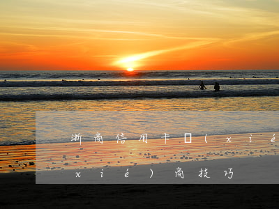浙商信用卡協(xié)商(浙商信用卡協(xié)商技巧)