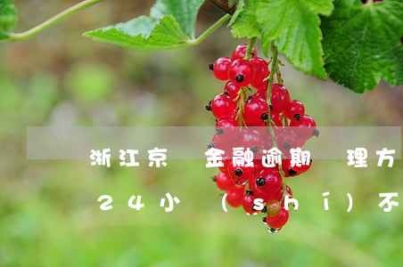 浙江京東金融逾期處理方法(京東金融逾期說24小時(shí)不還款就會(huì)被起訴)