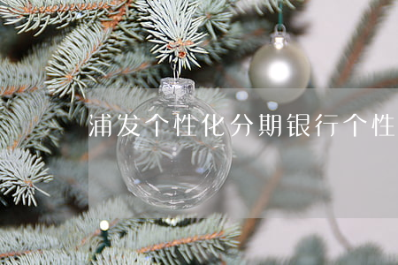 浦发个性化分期(银行个性化分期政策)