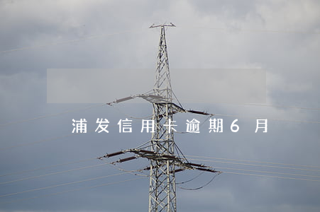 浦发信用卡逾期6月