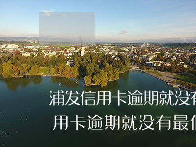 浦发信用卡逾期就没有最低还款了-浦发信用卡逾期就没有最低还款了吗