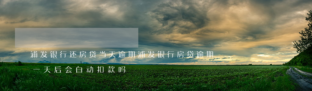 浦发银行还房贷当天逾期(浦发银行房贷逾期一天后会自动扣款吗)