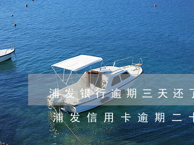 浦发银行逾期三天还了最低之后要求还全额（浦发信用卡逾期二十天还最低）