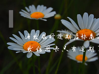 浦发银行逾期后协商还款我觉得金额不对（浦发信用卡只有逾期了才能协商吗）