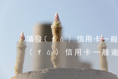 浦發(fā)信用卡一般逾期幾天沒事 浦發(fā)信用卡一般逾期幾天沒事了