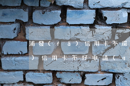 浦發(fā)信用卡不還可以嗎(浦發(fā)信用卡不好申請(qǐng)嗎)