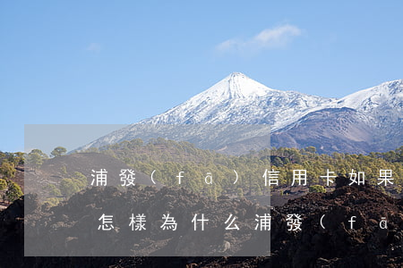 浦發(fā)信用卡如果不還會(huì)怎樣(為什么浦發(fā)信用卡不提額)