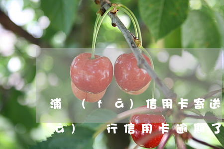 浦發(fā)信用卡寄送逾期信函(浦發(fā)銀行信用卡逾期了收到了律師函怎么辦)