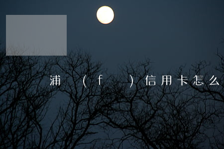 浦發(fā)信用卡怎么沒有逾期提醒