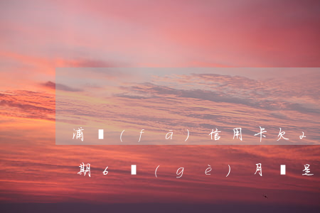 浦發(fā)信用卡欠2萬(wàn)是分期6個(gè)月還是最低還款好（浦發(fā)信用卡欠2萬(wàn)6）