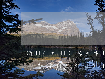 浦發(fā)信用卡沒逾期協(xié)商還款(浦發(fā)銀行起訴階段協(xié)商還款)