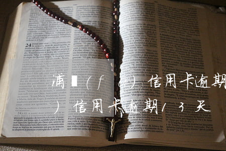 浦發(fā)信用卡逾期13天(浦發(fā)信用卡逾期13天)