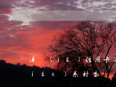 浦發(fā)信用卡逾期上門后，又要聯(lián)系村委-說信用卡逾期找上門了