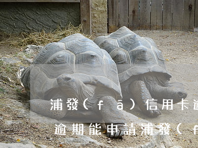 浦發(fā)信用卡逾期不給減免怎么辦(有逾期能申請浦發(fā)信用卡)
