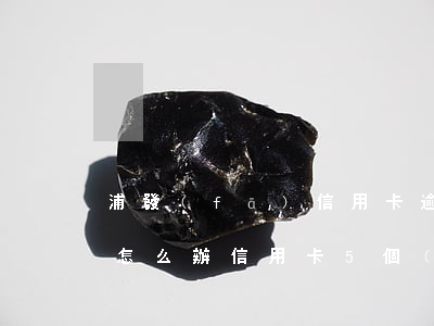 浦發(fā)信用卡逾期五個(gè)月了怎么辦(信用卡5個(gè)月逾期狀態(tài))