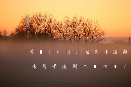 浦發(fā)信用卡逾期六萬(浦發(fā)信用卡逾期六萬四個(gè)月)
