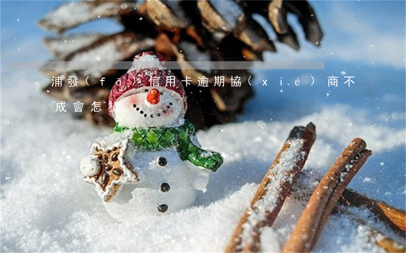 浦發(fā)信用卡逾期協(xié)商不成會怎樣