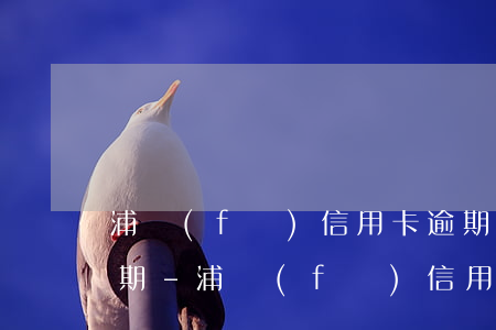 浦發(fā)信用卡逾期協(xié)商分期-浦發(fā)信用卡逾期協(xié)商分期為什么不行