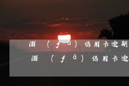 浦發(fā)信用卡逾期后說是無效賬戶-浦發(fā)信用卡逾期后說是無效賬戶怎么辦