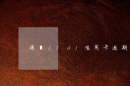 浦發(fā)信用卡逾期坐牢案例