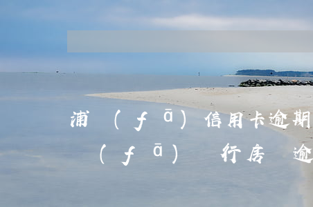 浦發(fā)信用卡逾期多久可以辦房貸(浦發(fā)銀行房貸逾期三個(gè)月以上沒還怎么辦)