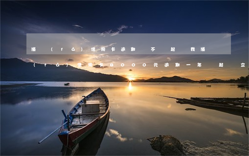浦發(fā)信用卡逾期會不會起訴我(浦發(fā)信用卡8000元逾期一年,會起訴立案嗎)