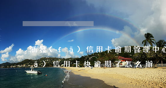 浦發(fā)信用卡逾期管理中心(浦發(fā)信用卡快逾期了怎么辦)