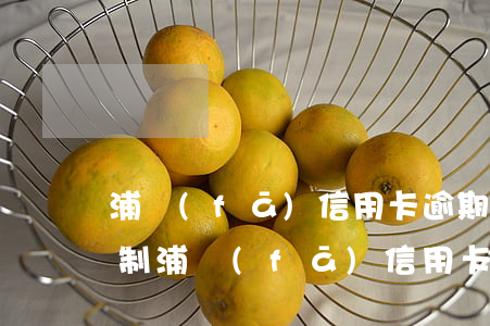 浦發(fā)信用卡逾期進(jìn)入管制(浦發(fā)信用卡受限怎么辦)