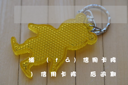 浦發(fā)信用卡降額后逾期(浦發(fā)信用卡降額后逾期)