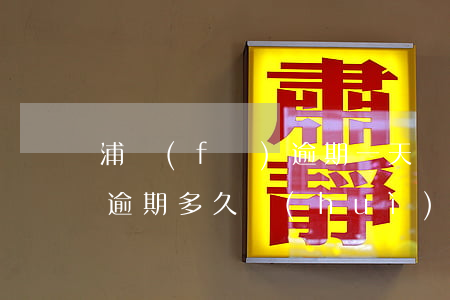 浦發(fā)逾期一天還款嗎(浦發(fā)逾期多久會(huì)要求一次性還全部欠款)