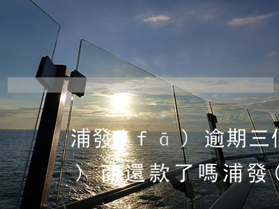 浦發(fā)逾期三個月就不能協(xié)商還款了嗎?（浦發(fā)逾期1個月可以協(xié)商還款么）