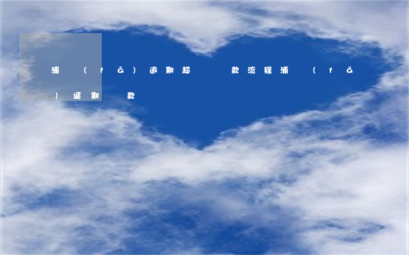 浦發(fā)逾期超長還款流程(浦發(fā)延期還款)