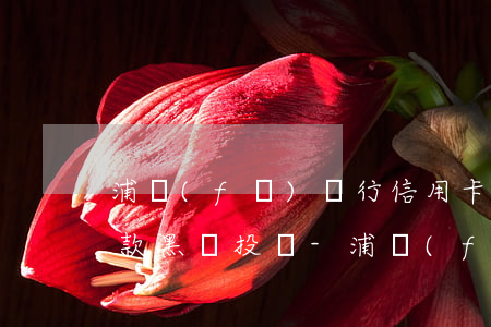 浦發(fā)銀行信用卡協(xié)商還款黑貓投訴-浦發(fā)銀行協(xié)商還款有什么后果