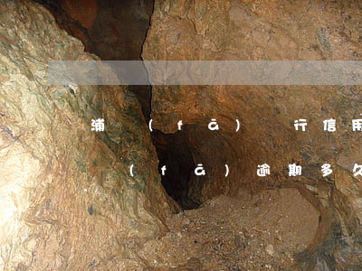 浦發(fā)銀行信用卡逾期要求交全款 浦發(fā)逾期多久會(huì)要求一次性還全部欠款