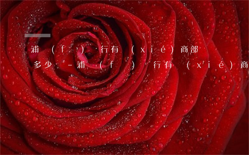 浦發(fā)銀行有協(xié)商部門嗎多少錢-浦發(fā)銀行有協(xié)商部門嗎多少錢一個(gè)月