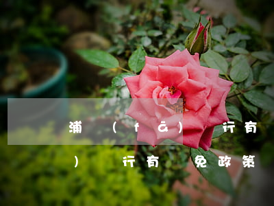 浦發(fā)銀行有減免政策嗎(浦發(fā)銀行有減免政策嗎知乎)