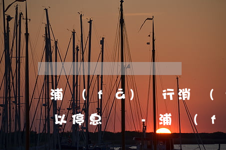浦發(fā)銀行消費(fèi)備用金可以停息掛賬-浦發(fā)銀行消費(fèi)備用金可以停息掛賬嗎