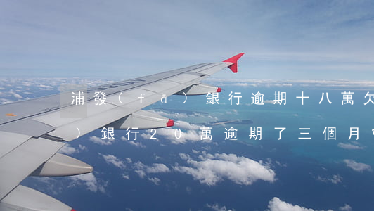 浦發(fā)銀行逾期十八萬(欠浦發(fā)銀行20萬逾期了三個月會不會坐牢)