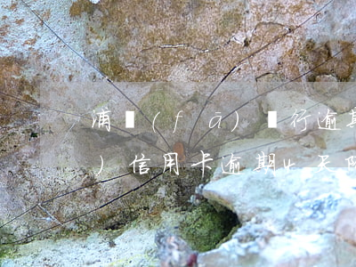 浦發(fā)銀行逾期還款降額(浦發(fā)信用卡逾期4天降額)